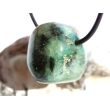 Smaragd Schmuckstein gebohrt (Beryll) - Rarität - ca. 2,3 cm x 1,8 cm x 2 cm