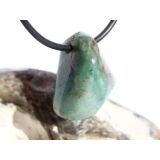 Smaragd Schmuckstein gebohrt (Beryll) - Rarität - ca. 2 cm x 1,9 cm x 1,4 cm