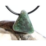Smaragd Schmuckstein gebohrt (Beryll) - Rarität - ca. 2 cm x 1,9 cm x 1,4 cm