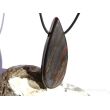 Tigereisen XXXL Schmuckstein / Scheibenstein gebohrt - AA-Sonderqualität - Handarbeit - ca. 5,8 cm x 2,2 cm x 0,7 cm