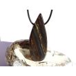 Tigereisen XXXL Schmuckstein / Scheibenstein gebohrt - AA-Sonderqualität - Handarbeit - ca. 5,8 cm x 2,2 cm x 0,7 cm