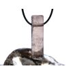 Rauchquarz hell XXL Schmuckstein Zylinder gebohrt - Sonderqualität - Handarbeit - ca. 4,8 cm x 1,4 cm