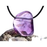 Amethyst mittelhell Regenbogenkristall Trommelstein /...