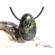 Eldarit "Nebulastein" (Meta-Rhyolith / Kugelrhyolith) Trommelstein gebohrt - ca. 3 cm x 2 cm x 1,1 cm