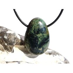Eldarit Nebulastein (Meta-Rhyolith / Kugelrhyolith) Trommelstein gebohrt - ca. 3 cm x 2 cm x 1,2 cm