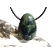 Eldarit "Nebulastein" (Meta-Rhyolith / Kugelrhyolith) Trommelstein gebohrt - ca. 3 cm x 2 cm x 1,2 cm