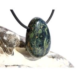 Eldarit Nebulastein (Meta-Rhyolith / Kugelrhyolith) Trommelstein gebohrt - ca. 3 cm x 2 cm x 1,1 cm