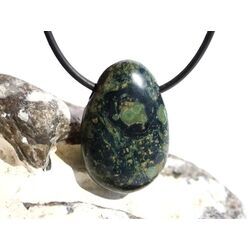 Eldarit Nebulastein (Meta-Rhyolith / Kugelrhyolith) Trommelstein gebohrt - ca. 3 cm x 2 cm x 1,1 cm