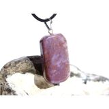 Lavendel-Jade (Jadeit) Schmuckstein / Scheibenstein Anhänger Öse Schmuckdose - Sonderqualität - ca. 4 cm x 1,7 cm x 0,7 cm (Lavendeljade)