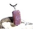 Lavendel-Jade (Jadeit) Schmuckstein / Scheibenstein Anhänger Öse Schmuckdose - Sonderqualität - ca. 4 cm x 1,7 cm x 0,7 cm (Lavendeljade)