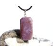Lavendel-Jade (Jadeit) Schmuckstein / Scheibenstein Anhänger Öse Schmuckdose - Sonderqualität - ca. 4 cm x 1,7 cm x 0,7 cm (Lavendeljade)
