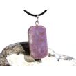 Lavendel-Jade (Jadeit) Schmuckstein / Scheibenstein Anhänger Öse Schmuckdose - Sonderqualität - ca. 4 cm x 1,7 cm x 0,7 cm (Lavendeljade)