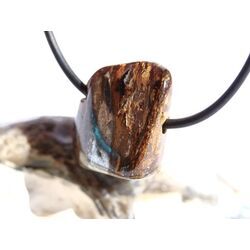 Bronzit Trommelstein / Schmuckstein gebohrt - Sonderqualit�t - ca. 2,3 cm x 1,9 cm x 1,2 cm