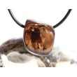 Bronzit Trommelstein / Schmuckstein gebohrt - Sonderqualität - ca. 2,2 cm x 1,8 cm x 1,6 cm