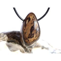 Bronzit Trommelstein / Schmuckstein gebohrt - Sonderqualit�t - ca. 3,1 cm x 1,8 cm x 1,5 cm