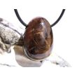 Versteinertes Holz Trommelstein gebohrt - Sonderqualität - ca. 2,9 cm x 2 cm x 1,4 cm
