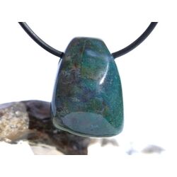 Heliotrop Schmuckstein Cabochon gebohrt - ca. 2,6 cm x 2 cm x 1,4 cm