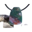 Heliotrop Schmuckstein Cabochon gebohrt - ca. 2,6 cm x 2 cm x 1,4 cm