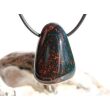 Heliotrop Trommelstein / Schmuckstein gebohrt - AA-Sonderqualität - ca. 3,3 cm x 2,2 cm x 1,8 cm