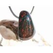 Heliotrop Trommelstein / Schmuckstein gebohrt - AA-Sonderqualität - ca. 3,3 cm x 2,2 cm x 1,8 cm