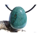 Heliotrop Trommelstein gebohrt - AA-Sonderqualit�t - ca....