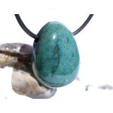 Heliotrop Trommelstein gebohrt - AA-Sonderqualität - ca. 2,7 cm x 2,2 cm x 1,3 cm