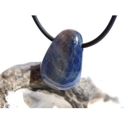 Saphir blau Trommelstein / Schmuckstein gebohrt - Raritt - Sonderqualitt - ca. 2,3 cm x 1,6 cm x 1,2 cm