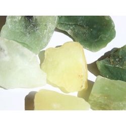 Serpentin (edel) Wassersteine-Sonderqualitt / Rohsteine extra angetrommelt (Jade) - ca. 50 g (GKS) - Restbestand -