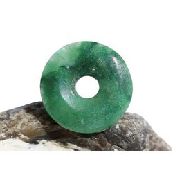 Chrysokoll mit Malachit Donut 19 mm (3,5 mm stark)