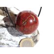 Brekzien-Jaspis XXL Kugel Schmuckstein gebohrt - Sonderqualität - ca. 3,8 cm