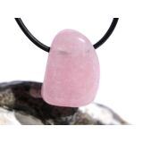 Morganit (Beryll) Schmuckstein / Trommelstein gebohrt - Sonderqualität - Rarität - ca. 2,7 cm x 2,1 cm x 1,7 cm