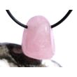 Morganit (Beryll) Schmuckstein / Trommelstein gebohrt - Sonderqualität - Rarität - ca. 2,7 cm x 2,1 cm x 1,7 cm