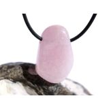 Morganit (Beryll) Schmuckstein / Trommelstein gebohrt - Sonderqualität - Rarität - ca. 3 cm x 1,9 cm x 1,4 cm