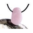 Morganit (Beryll) Schmuckstein / Trommelstein gebohrt - Sonderqualität - Rarität - ca. 3 cm x 1,9 cm x 1,4 cm