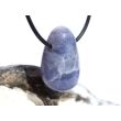 Cordierit (Iolith) Trommelstein gebohrt - ca. 2,9 cm x 1,8 cm x 1,1 cm