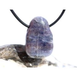 Cordierit (Iolith) Trommelstein / Scheibenstein gebohrt - ca. 2,9 cm x 2 cm x 0,9 cm