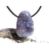 Cordierit (Iolith) Trommelstein / Scheibenstein gebohrt - ca. 2,9 cm x 2 cm x 0,9 cm