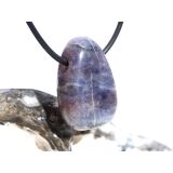 Cordierit (Iolith) Trommelstein / Scheibenstein gebohrt - ca. 2,9 cm x 2 cm x 0,9 cm