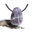 Cordierit (Iolith) Trommelstein / Scheibenstein gebohrt - ca. 2,9 cm x 2 cm x 0,9 cm