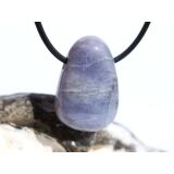 Cordierit (Iolith) Trommelstein / Scheibenstein gebohrt - ca. 2,8 cm x 1,9 cm x 1,2 cm