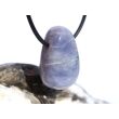 Cordierit (Iolith) Trommelstein / Scheibenstein gebohrt - ca. 2,8 cm x 1,9 cm x 1,2 cm