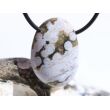 Ozeanachat Schmuckstein Cabochon / Trommelstein gebohrt (Ozeanchalcedon / Ozeanjaspis) - Sonderqualität - ca. 3,1 cm x 2,2 cm x 1 cm