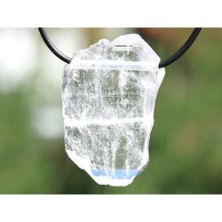 Bergkristall Fadenquarz XXL Natur-Kristall / Rohstein / Scheibenstein gebohrt - Sonderqualitt - Raritt - ca. 4,5 cm x 3 cm x 1 cm