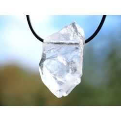 Bergkristall Fadenquarz XXL Natur-Kristall / Rohstein / Scheibenstein gebohrt - Sonderqualitt - Raritt - ca. 4,2 cm x 2,3 cm x 1,1 cm