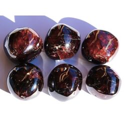 Granat rot Almandin Schimmer Trommelsteine - Sonderqualitt - ca. 2,2 cm / ca. 17 g/St