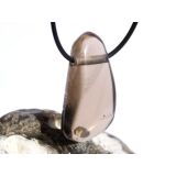 Rauchquarz mitteldunkel XXL Schmuckstein / Trommelstein...