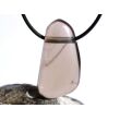 Rauchquarz mitteldunkel XXL Schmuckstein / Trommelstein gebohrt - AA-Sonderqualität - Handarbeit - ca. 4,1 cm x 2,2 cm x 1,1 cm