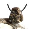 Turitella-Jaspis Trommelstein gebohrt - Sonderqualität - ca. 2,7 cm x 2,3 cm x 1,5 cm (ES)