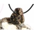Turitella-Jaspis Trommelstein gebohrt - Sonderqualität - ca. 2,7 cm x 2,3 cm x 1,5 cm (ES)