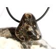 Turitella-Jaspis Trommelstein gebohrt - Sonderqualität - ca. 2,6 cm x 2,4 cm x 1,3 cm (ES)